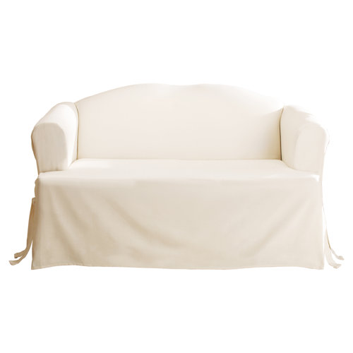 Sure Fit Cotton Duck 100 Cotton TCushion Sofa Slipcover & Reviews Wayfair Canada